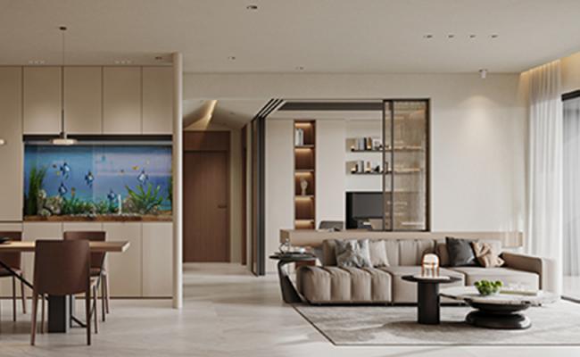 柔棕雅境，松弛感的現(xiàn)代輕奢居